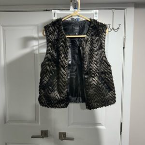 Sanctuary Clothing Faux Fur Women’s Vest, Size Medium